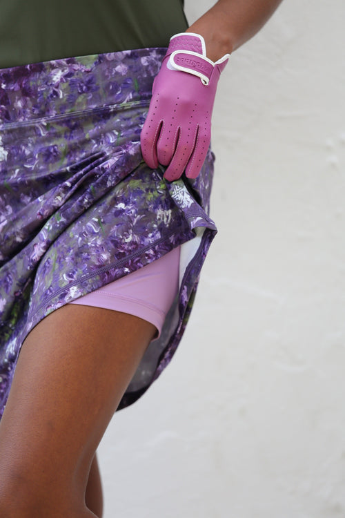 A-Line Art Golf Skort Forget Me Not