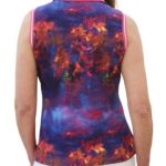 Sleeveless Golf Polo Shirt Flamenco