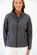 Women's Branded Soft Shell Jacket – Charcoal