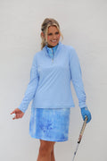 Women's A-Line Art Golf Skort - Periwinkle