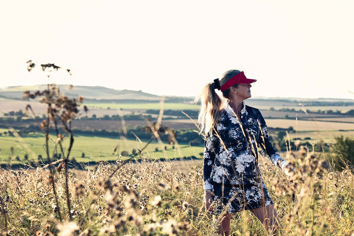 Long Sleeve Art Design Shirt Black Orchid