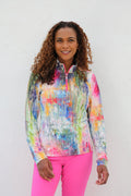 Long Sleeve Mid Layer Golf Shirt Monet