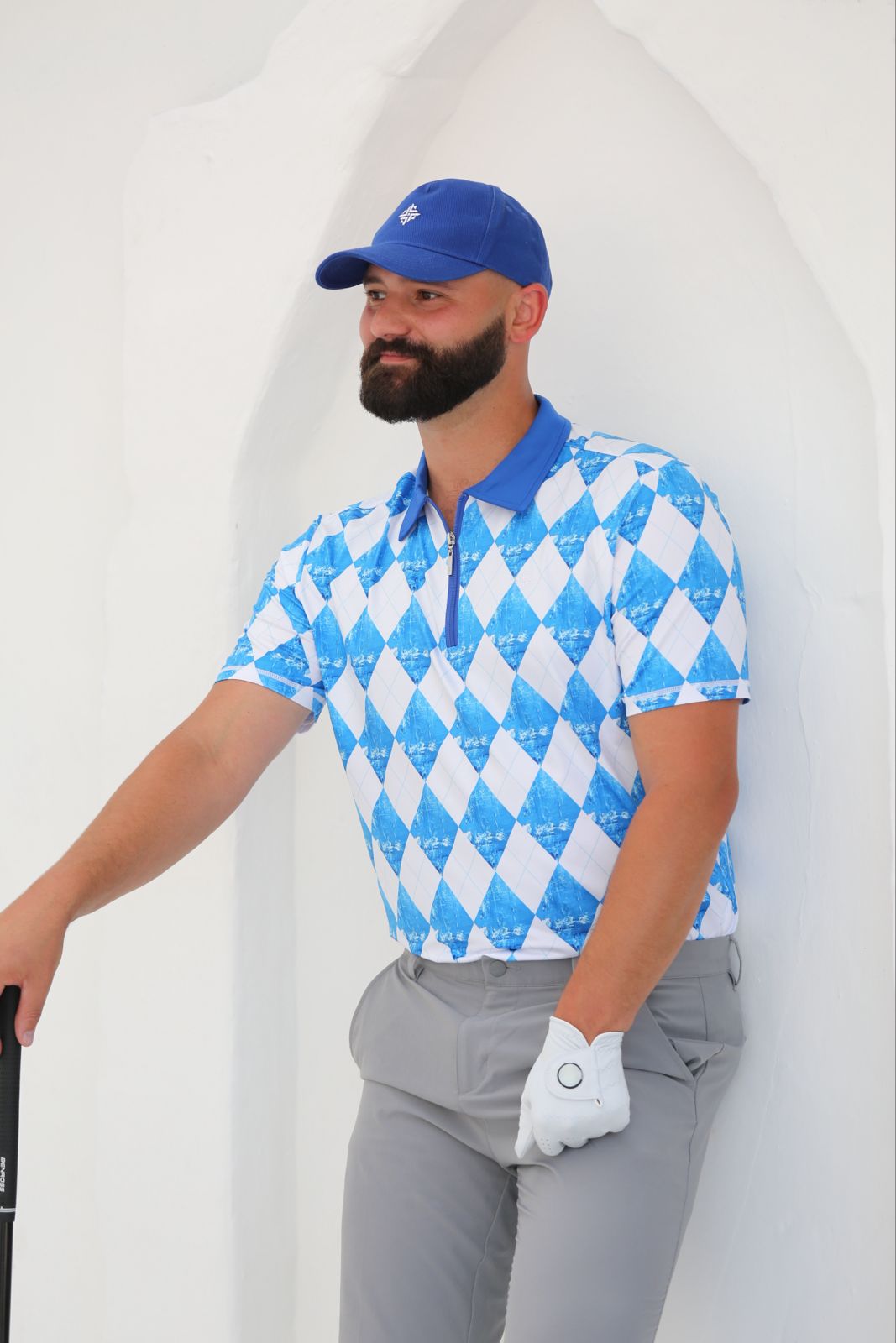 Men's Golf Shirt Harlequin