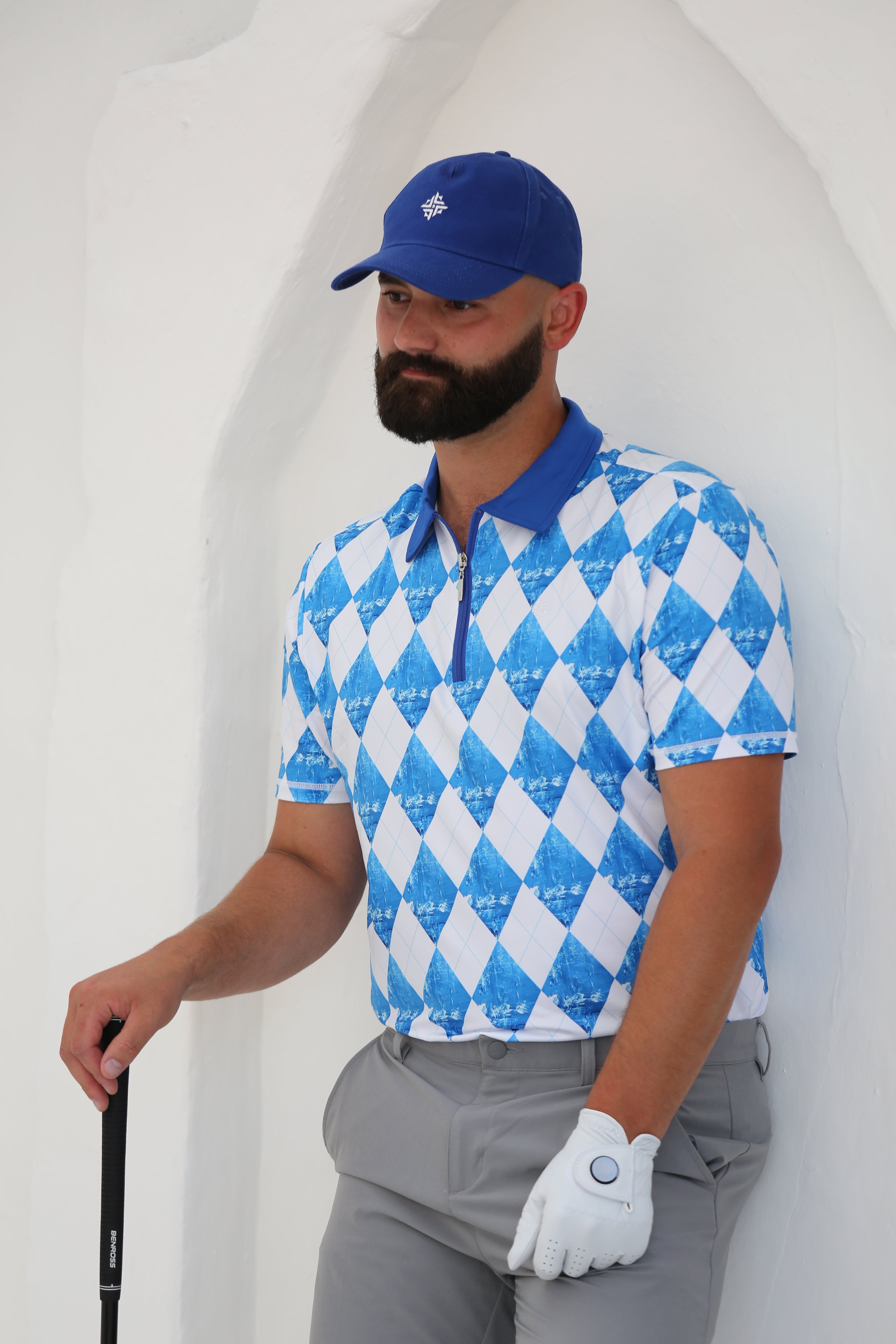 Men's Golf Shirt Harlequin