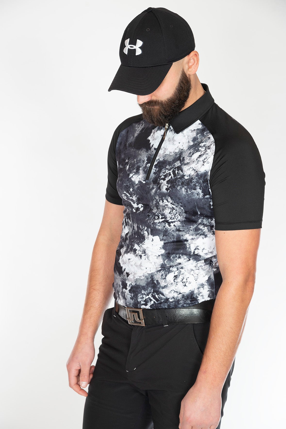 Men's Short Sleeve Golf Shirt Black Orchid