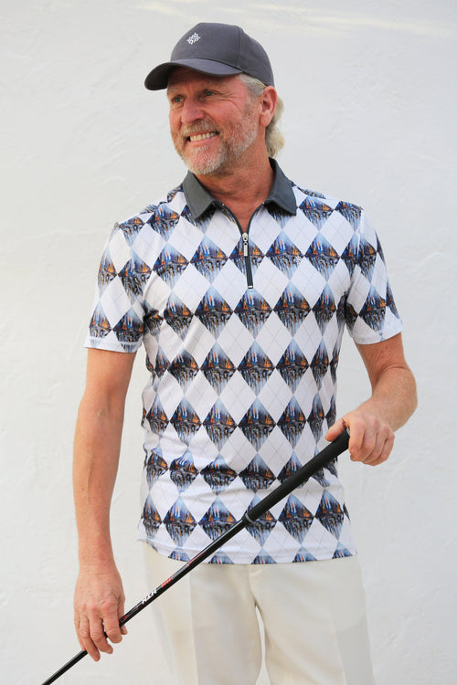 Men's Short Sleeve Golf Shirt Docklands