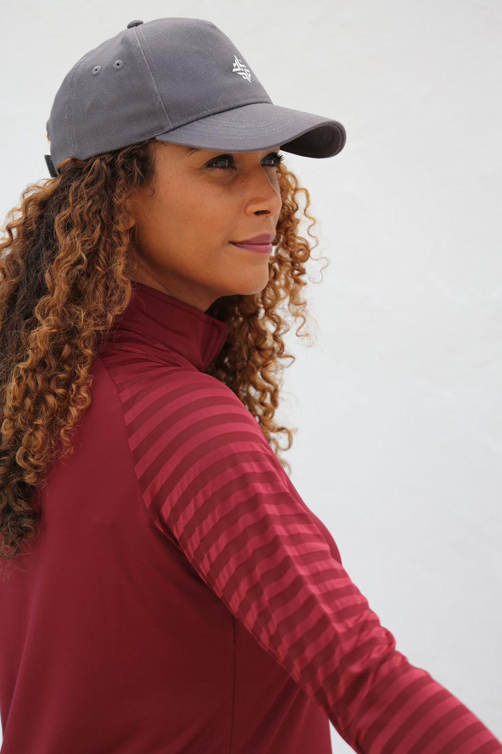 Claret Sheer Long Sleeve Golf Shirt