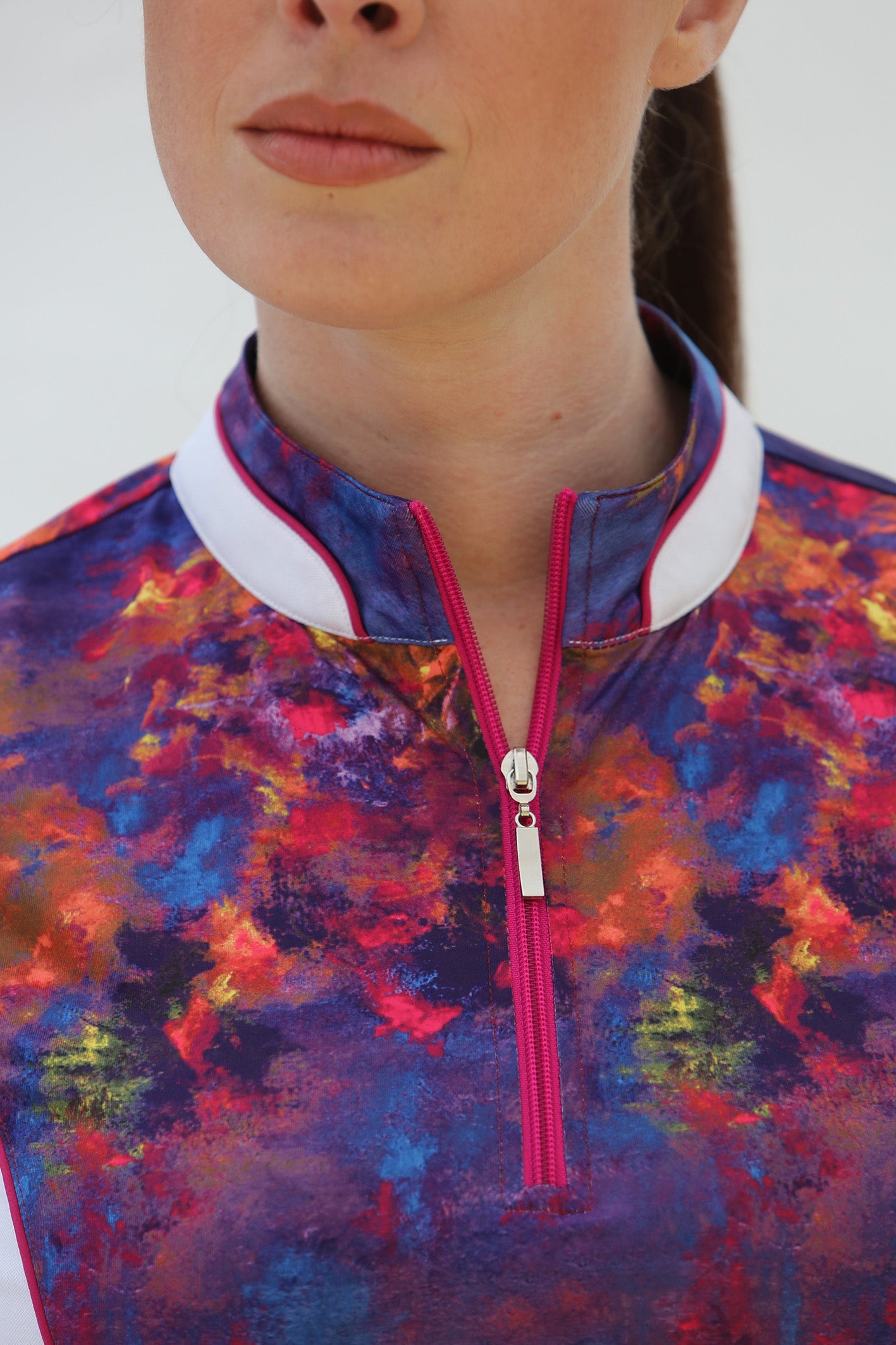 Short Sleeve Double Collar Golf Shirt Flamenco