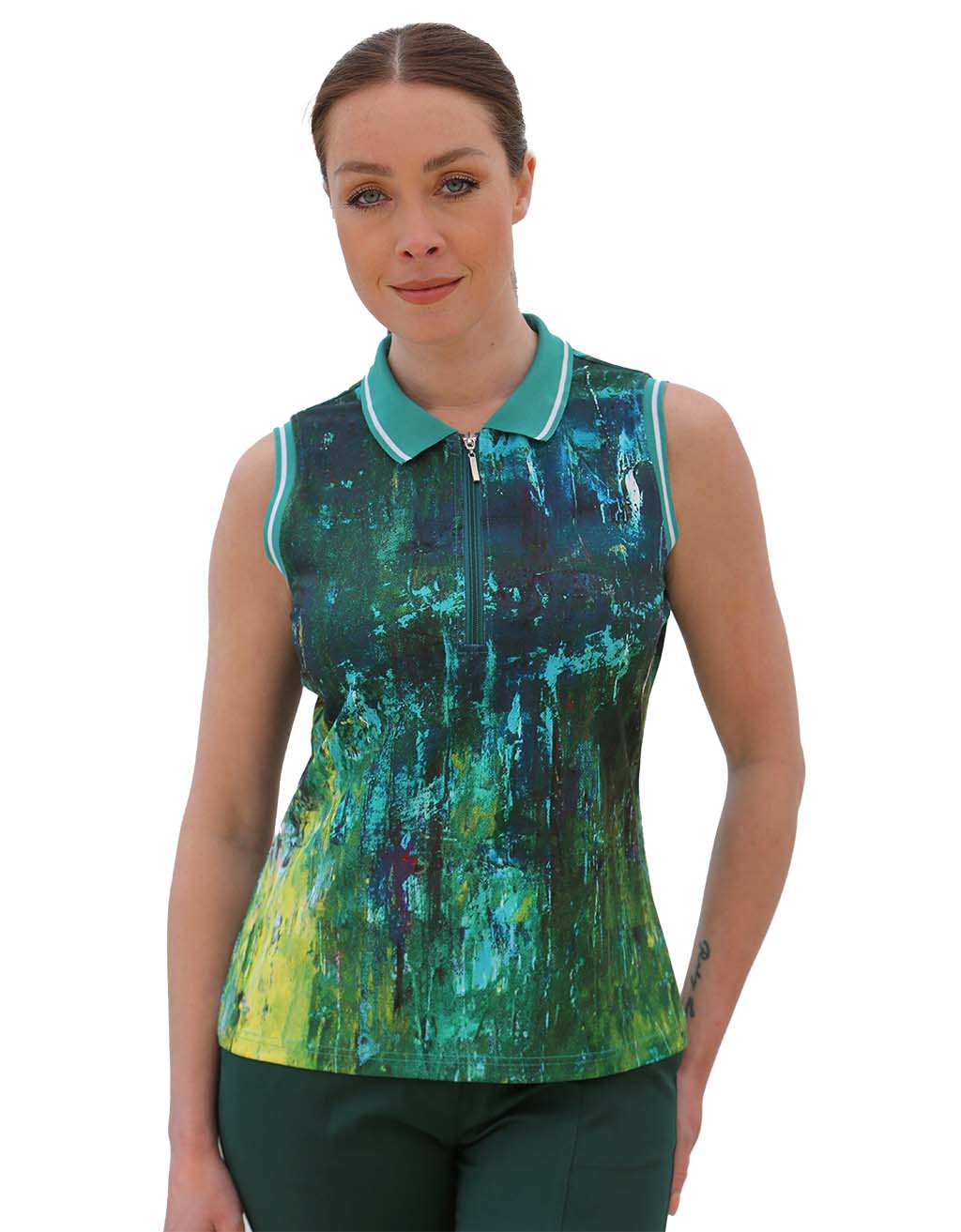 Sleeveless Golf Polo Shirt Pause & Reflect