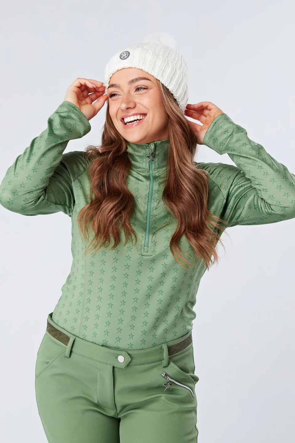 Swing Out Sister Stardust 1/4 Zip Sage